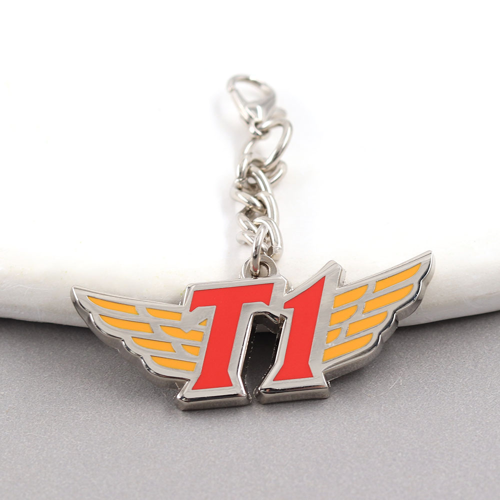 Esports Gaming Team Logo - T1 Team Logo Metal Keychain Enamel