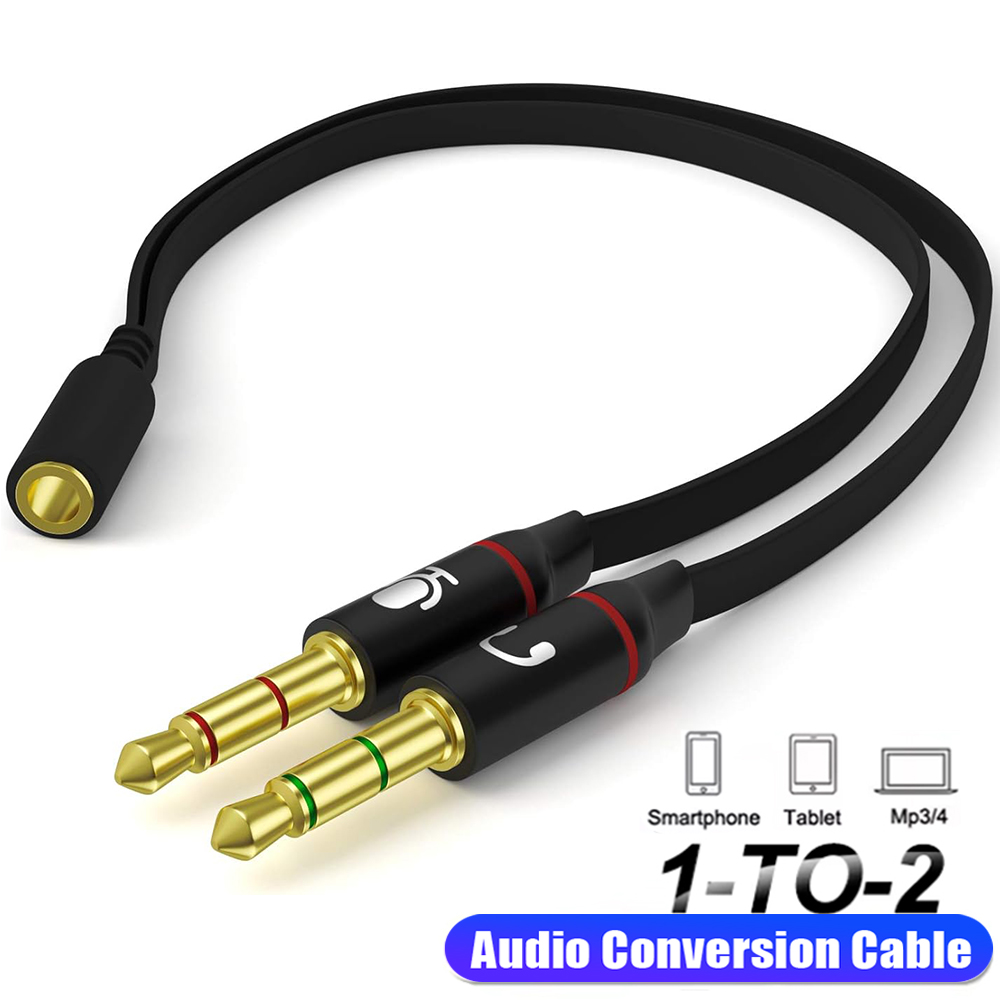 Esports Gaming Splitter - Headphone Y Splitter for Computer Jack