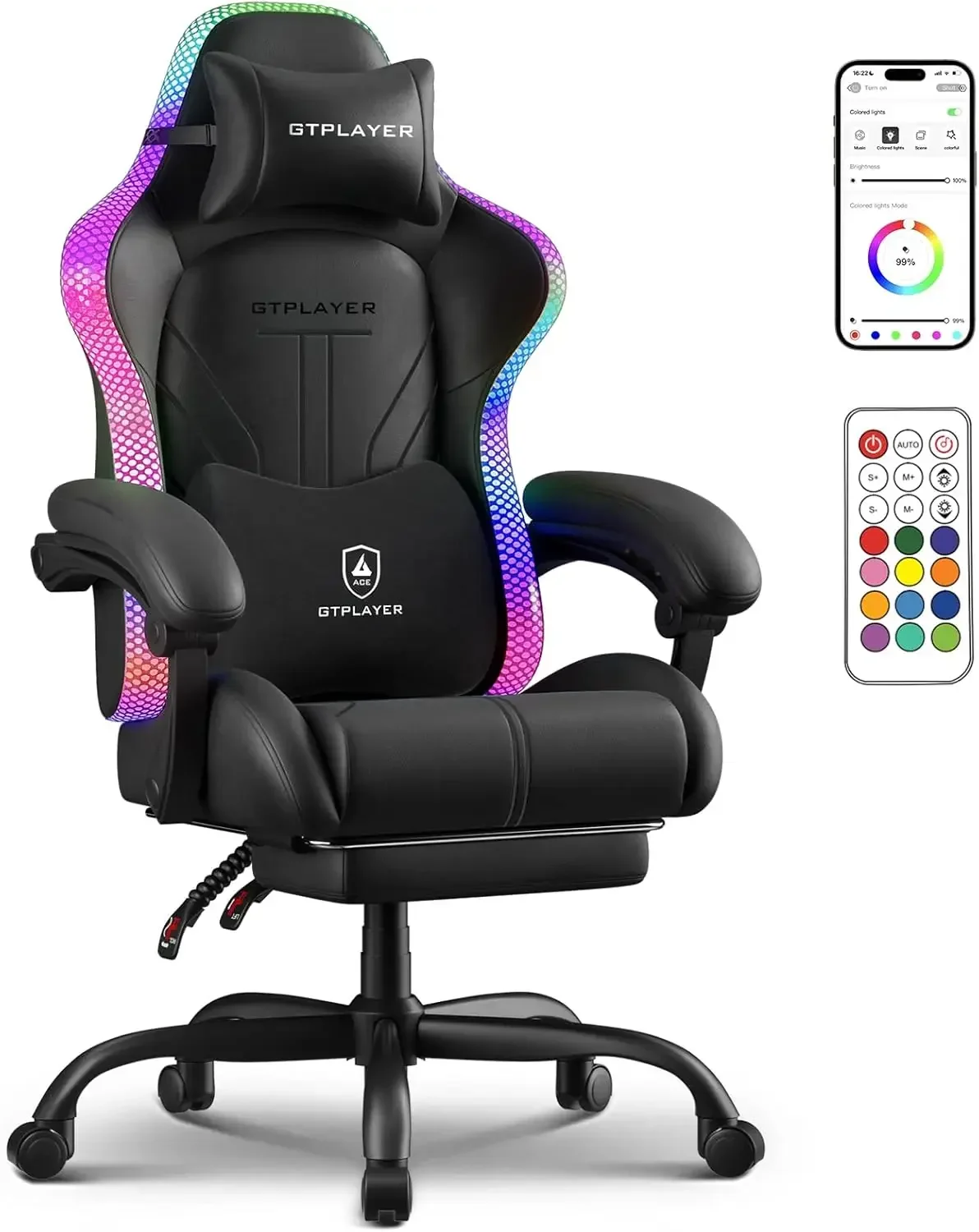 Rgb Gaming Chair - Gaming Chair, Computer Chair with RGB