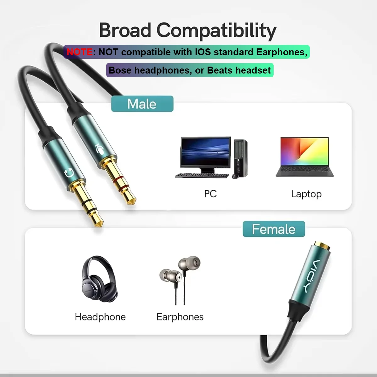 Headphone Splitter for Compute - Esports Gaming Splitter บทวิจารณ์และราคา
