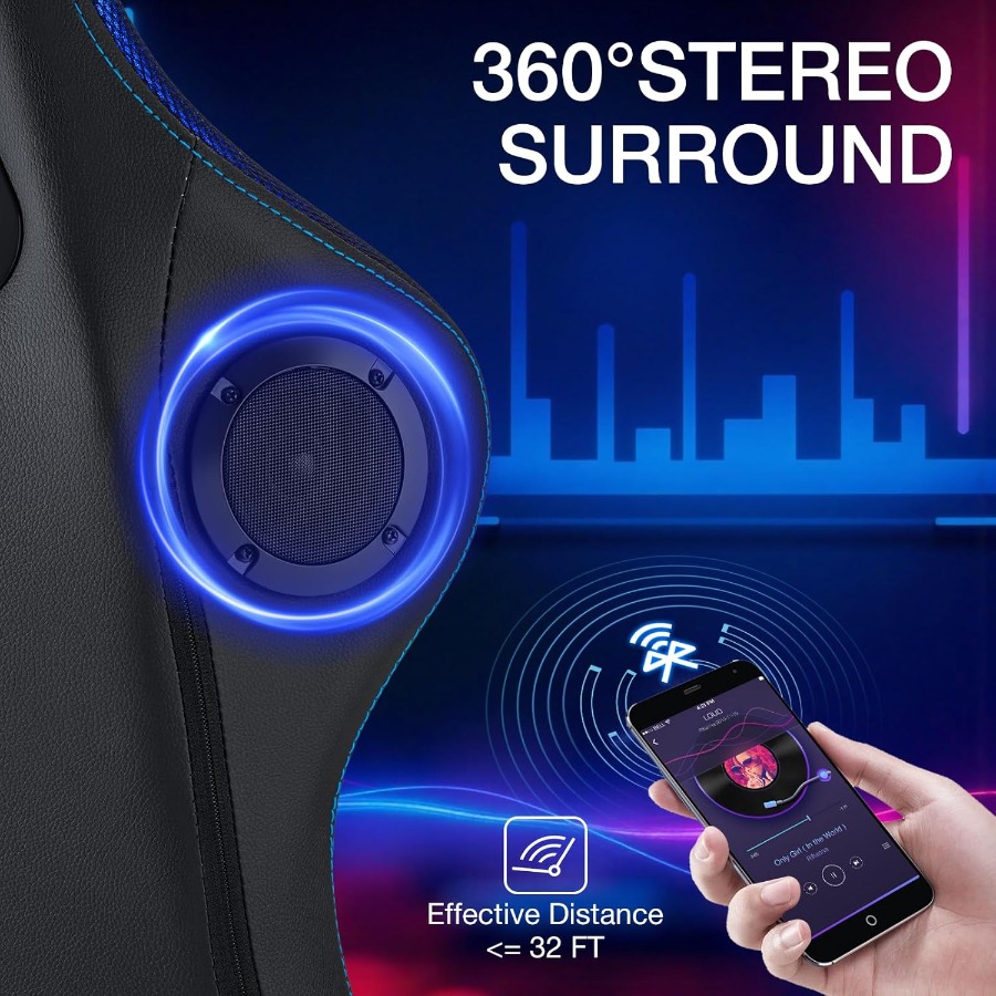 Gaming Chair with Music Rhythm - Rgb Gaming Chair บทวิจารณ์และราคา
