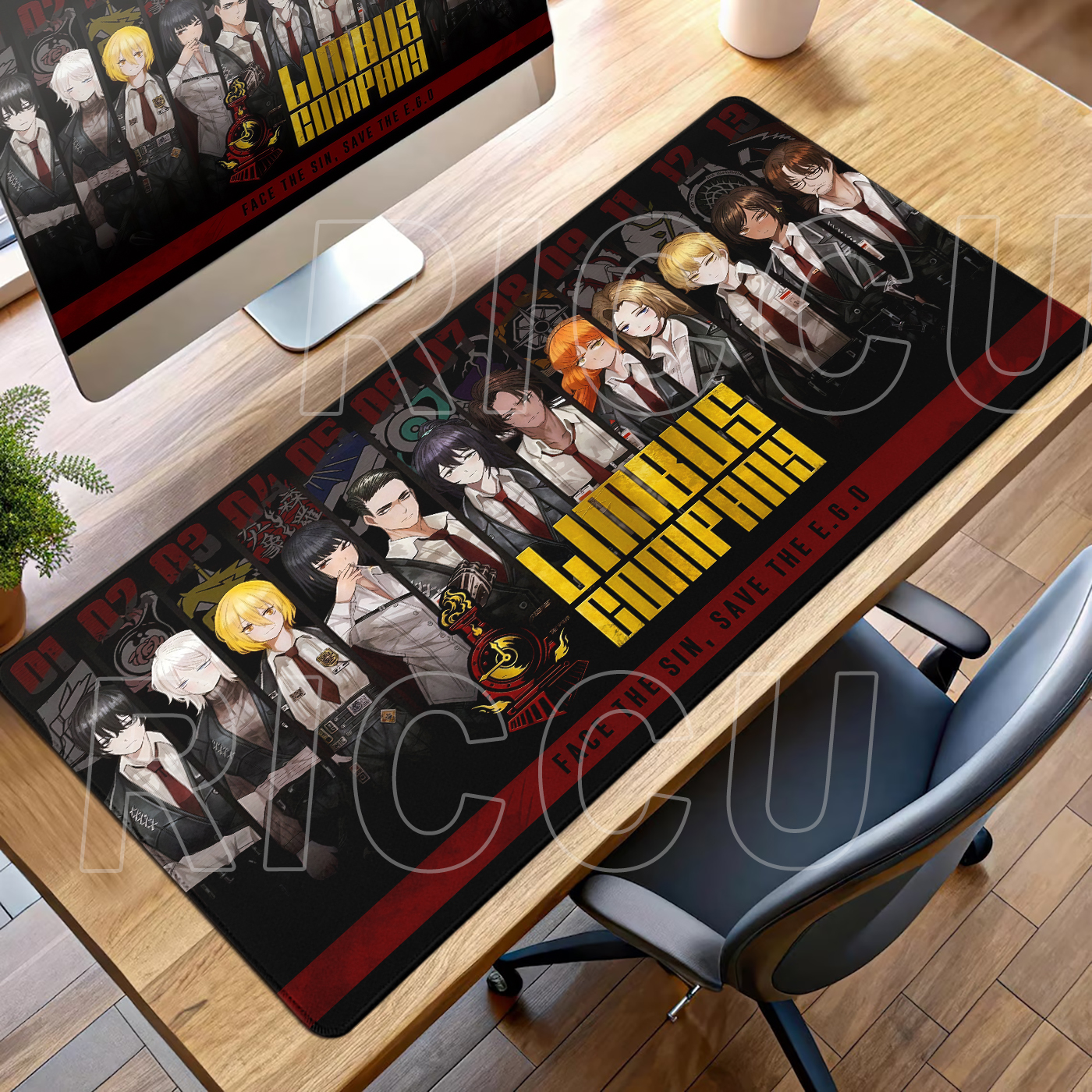 XXL Game Desk Mat Limbus Compa - Esports Gaming Companies บทวิจารณ์และราคา