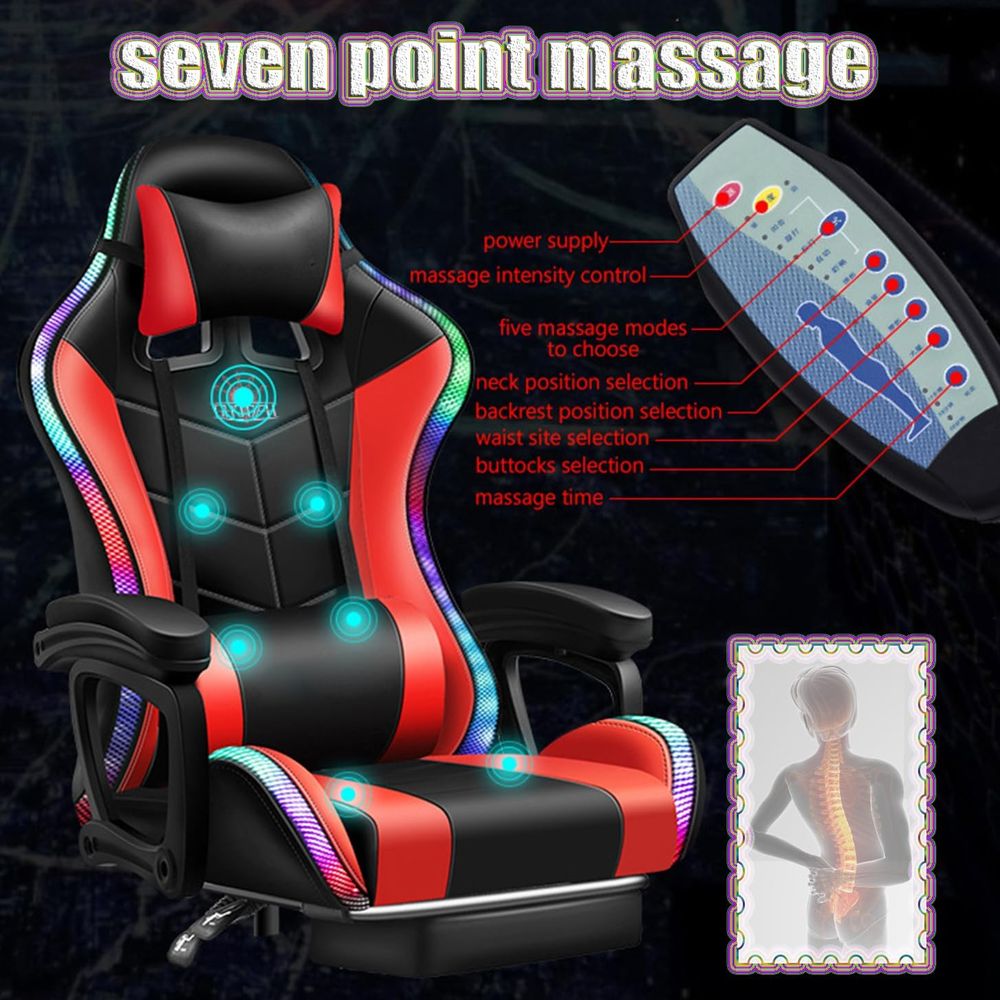 Ergonomic High-Back Gaming Cha - Rgb Gaming Chair บทวิจารณ์และราคา