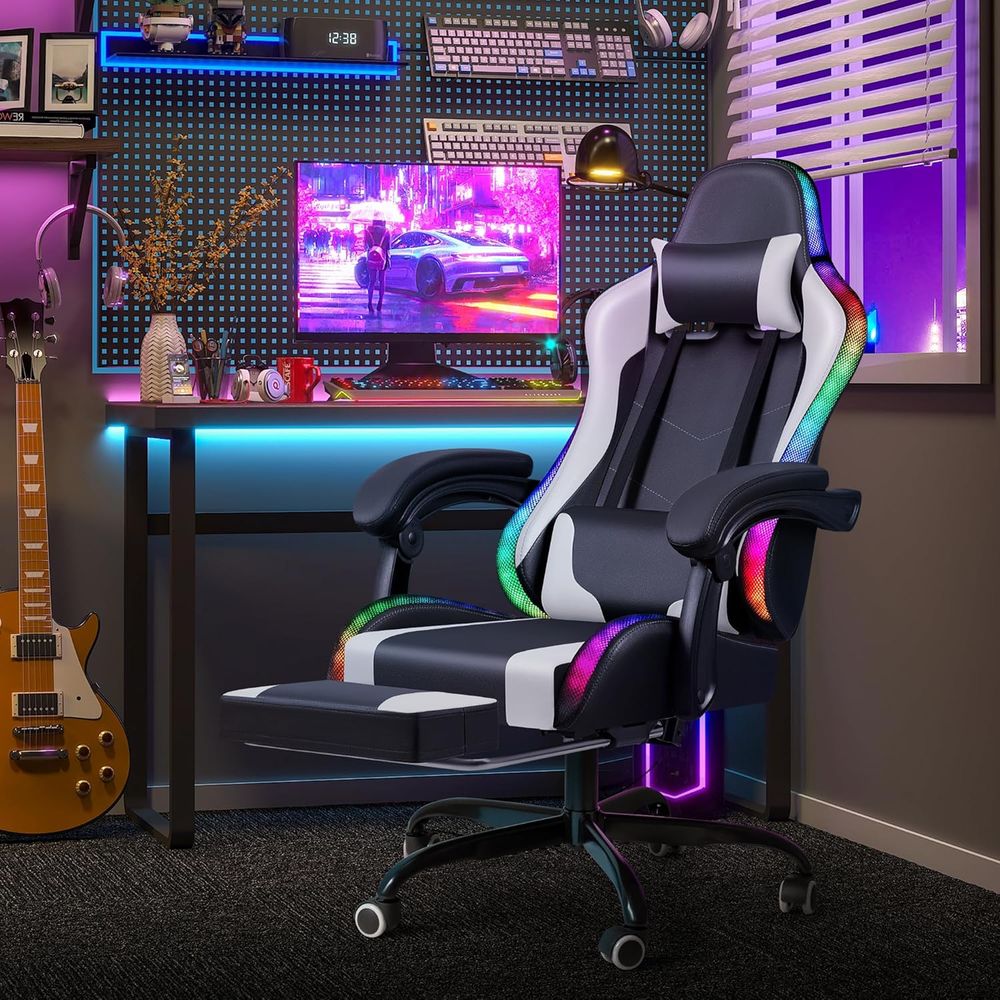 Ergonomic Swivel Gaming Chair  - Rgb Gaming Chair บทวิจารณ์และราคา