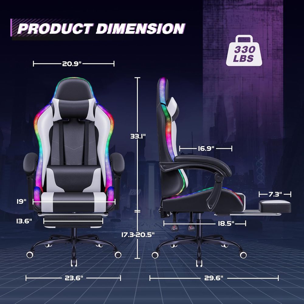 Ergonomic Swivel Gaming Chair  - Rgb Gaming Chair บทวิจารณ์และราคา