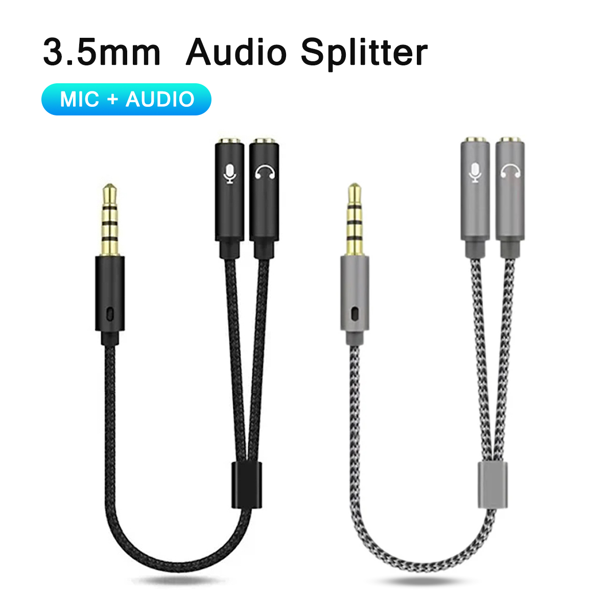 Headset Splitter 3.5mm Audio+M - Esports Gaming Splitter บทวิจารณ์และราคา