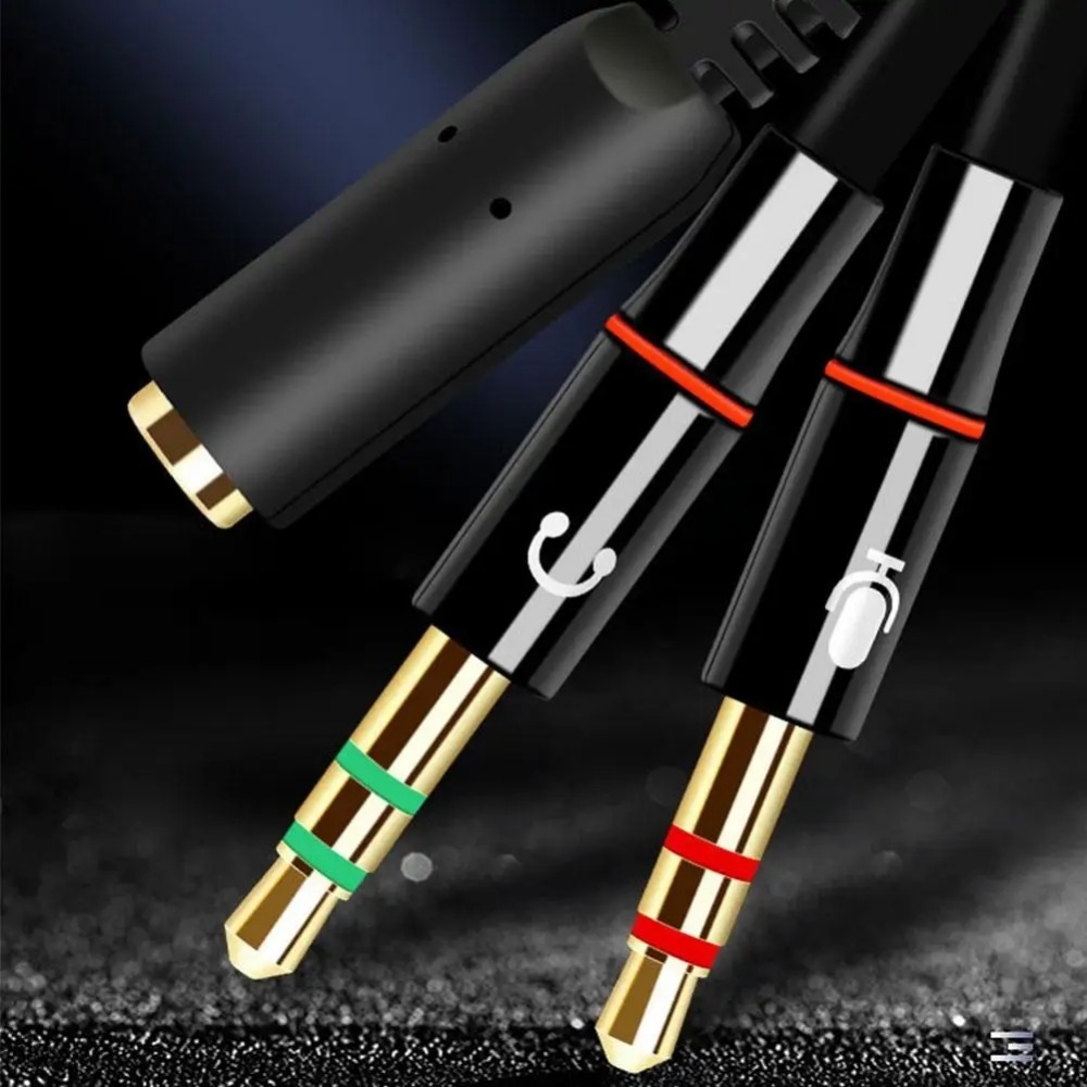 3.5mm Female to 2 Dual Male He - Esports Gaming Splitter บทวิจารณ์และราคา