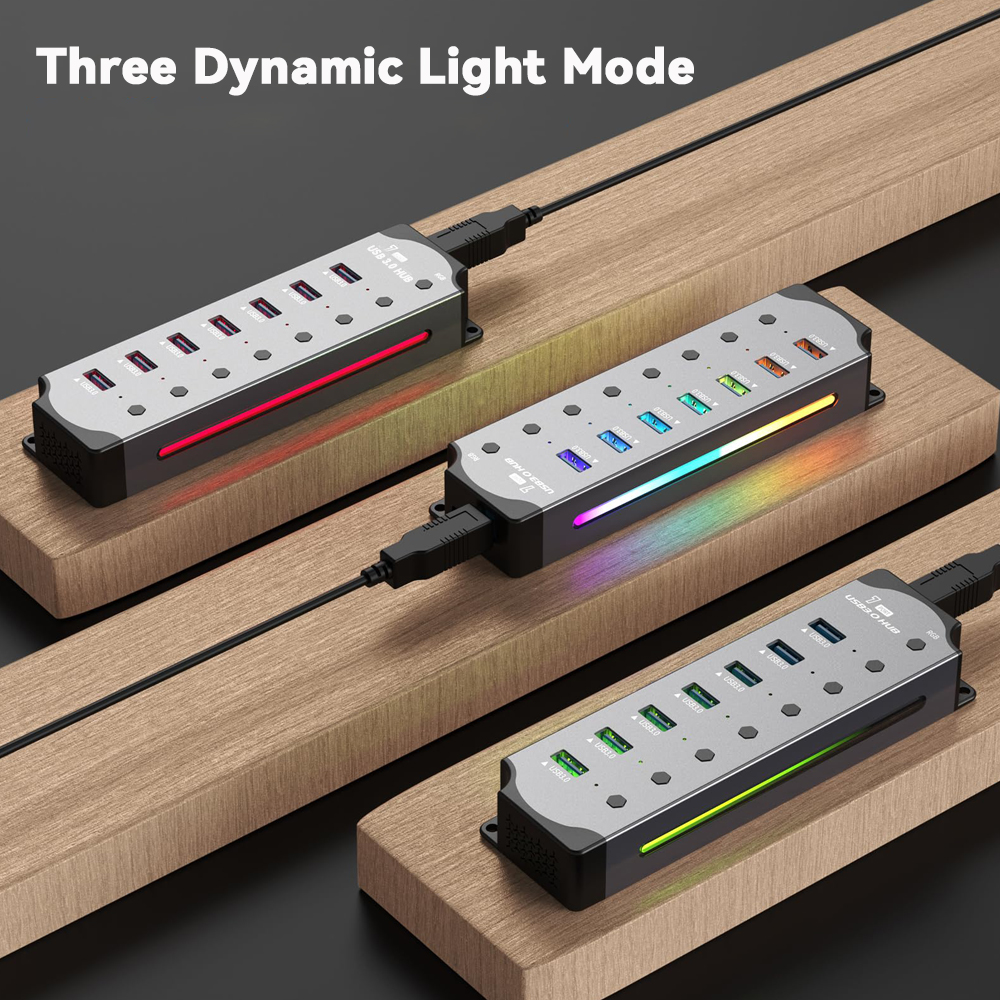 USB 3.0 Hub High Speed USB 7-i - Esports Gaming Splitter บทวิจารณ์และราคา