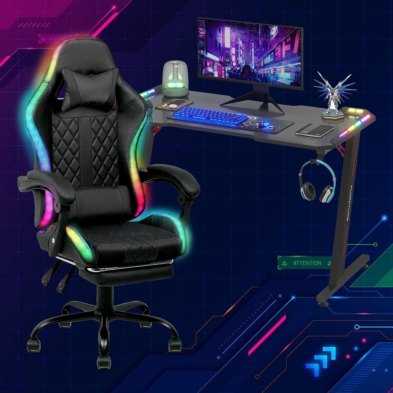 Wholesale Black Ergonomic Tabl - Rgb Gaming Chair บทวิจารณ์และราคา