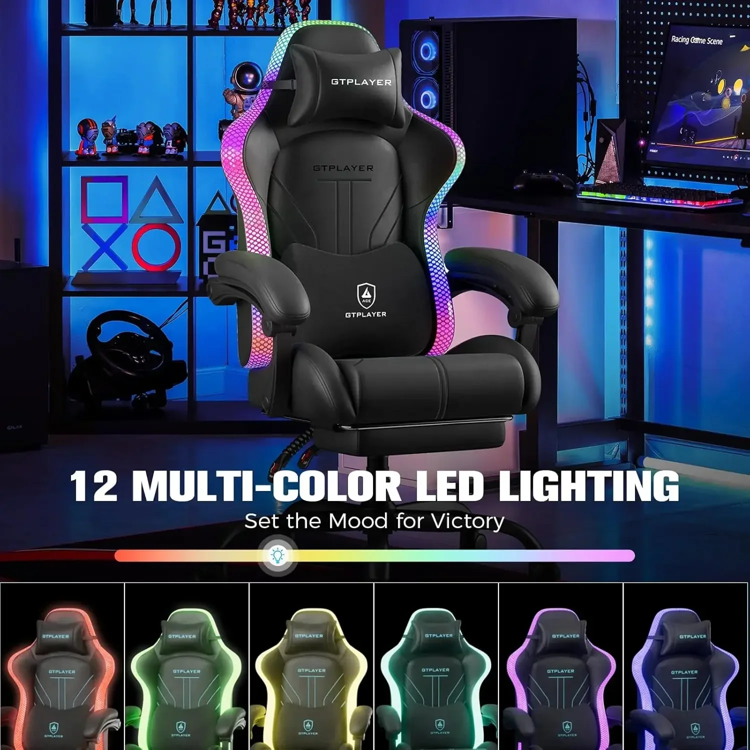 Gaming Chair, Computer Chair w - Rgb Gaming Chair บทวิจารณ์และราคา