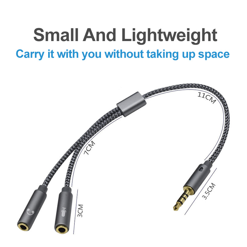 Headset Splitter 3.5mm Audio+M - Esports Gaming Splitter บทวิจารณ์และราคา