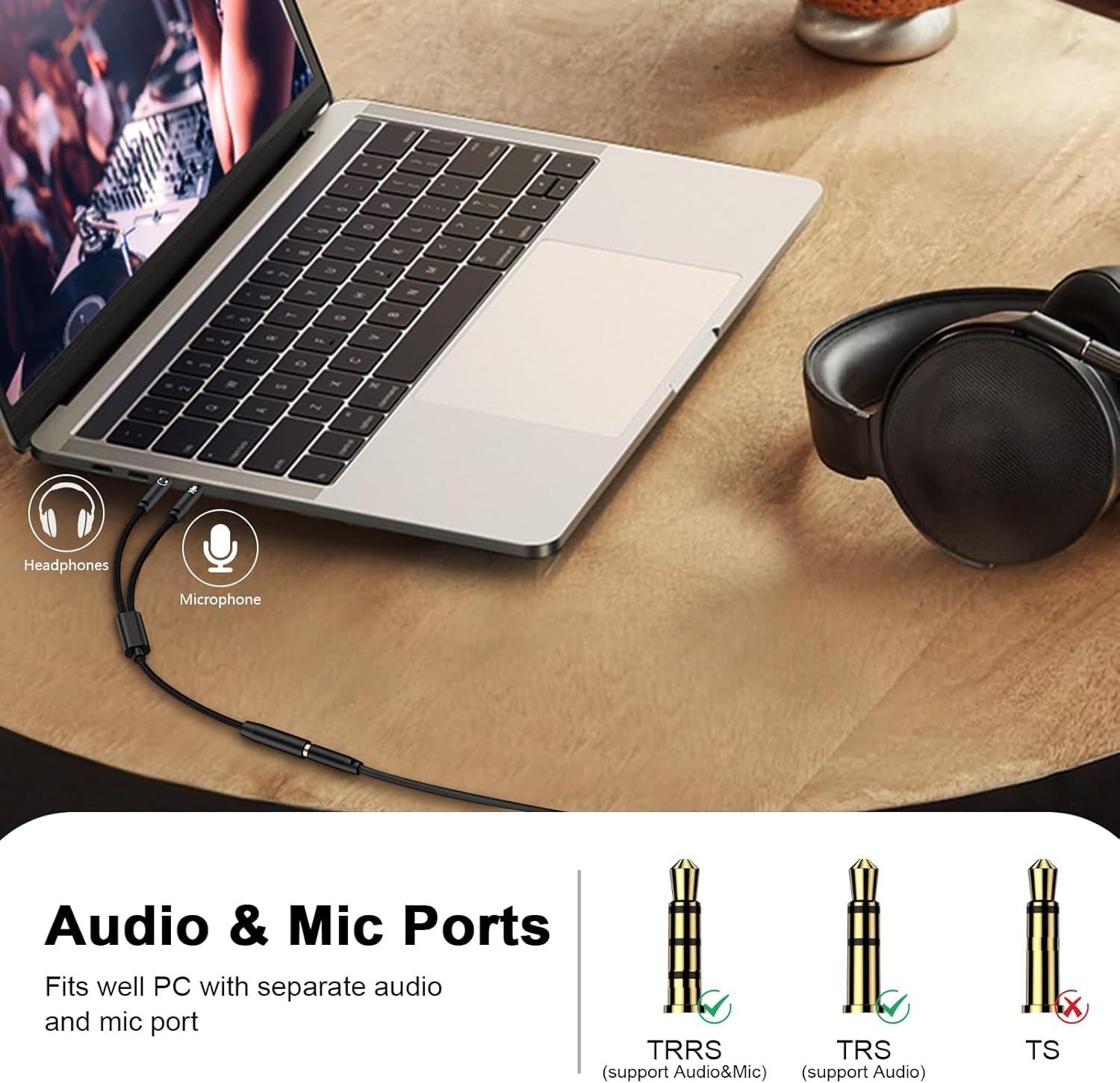 3.5mm Headphone Mic Splitter 1 - Esports Gaming Splitter บทวิจารณ์และราคา