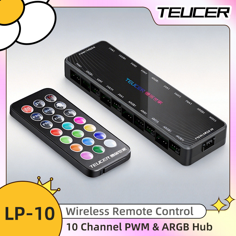 LP-10 ARGB PWM Fan Hub with Re - Esports Gaming Splitter บทวิจารณ์และราคา