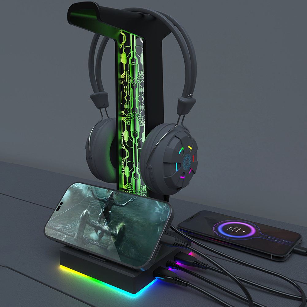 RGB Gaming Headphone Stand Dua - Esports Gaming Headphones บทวิจารณ์และราคา