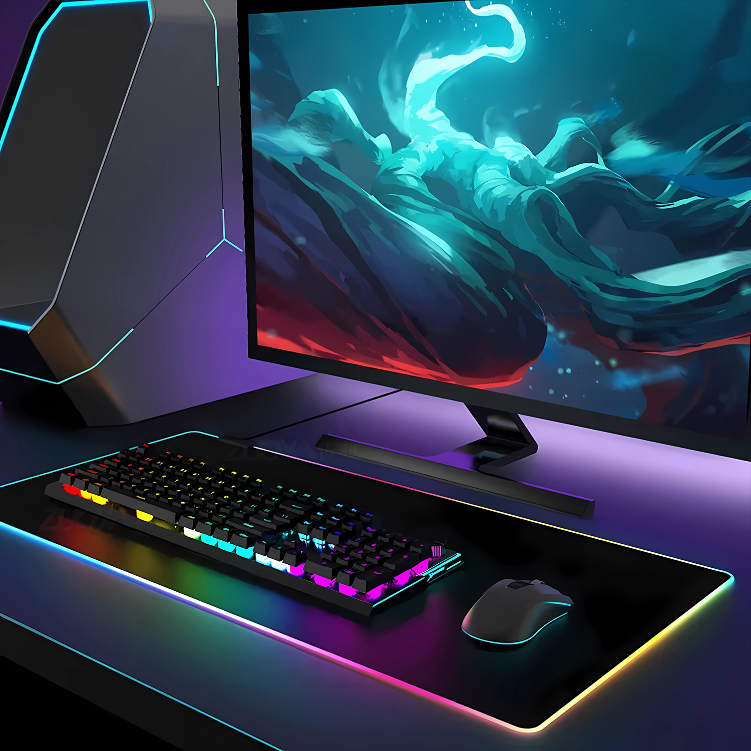 RGB HD Needy Girl Overdose Mou - Esports Gaming Companies บทวิจารณ์และราคา